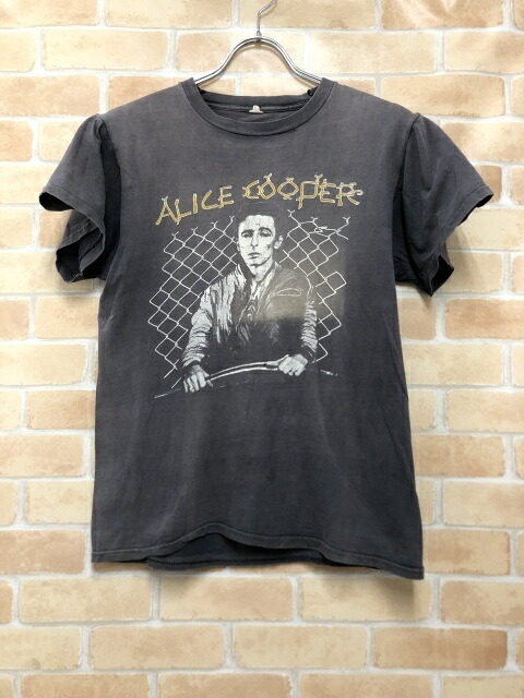 【中古】 ALICE COOPER アリスクーパー NORTH AMERICAN TOUR TEE 1980 ブラック 111434858｜セレクト古着レプトン　店