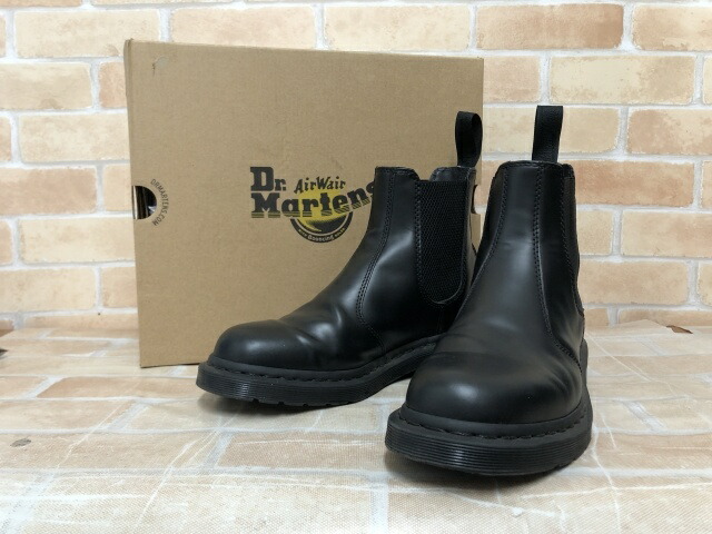 【中古】 箱有 Dr.Martens お医者さんマーチン 2976 MONO チェルシー ブーツ 黒いこと UK7 111450309