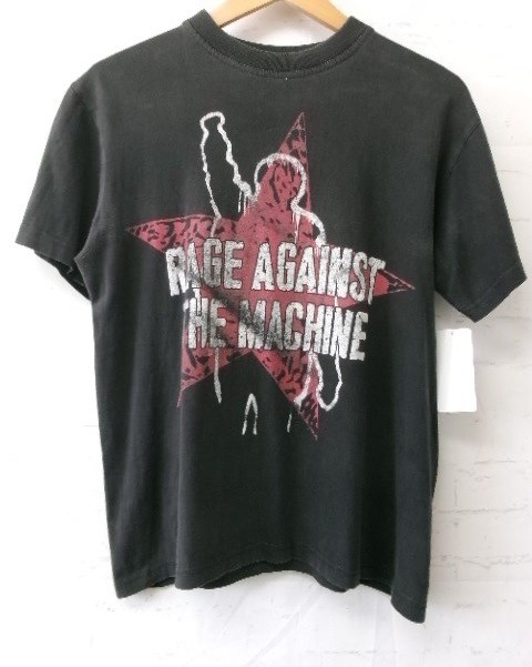 【中古】レイシ゛ アケ゛インスト サ゛ マシーン ウ゛ィンテーシ゛Tシャツ ク゛レー サイス゛表記無し 991882585｜セレクト古着レプトン　店
