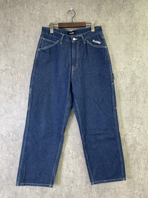 【中古】X-LARGE ｴｸｽﾄﾗﾗｰｼﾞ ﾍﾟｲﾝﾀｰ ﾊﾟﾝﾂ ﾜｰｸ ﾜｲﾄﾞ ﾃﾞﾆﾑ ｼﾞｰﾝｽﾞ XLARGE ｲﾝﾃﾞｨｺﾞ 32 33961527