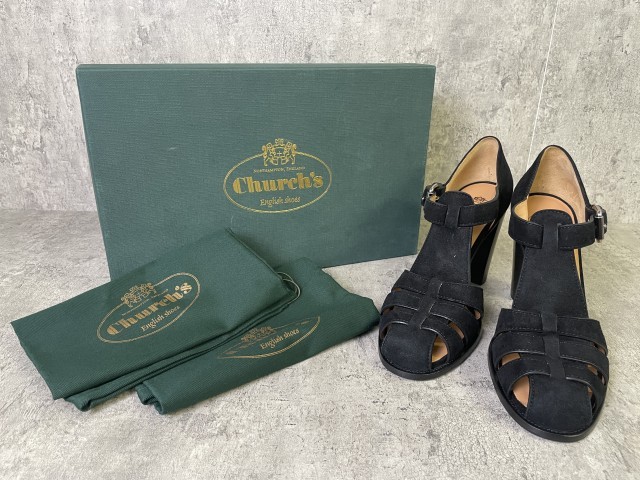 【中古】Church ﾁｬｰﾁ ｻﾝﾀﾞﾙ ﾌﾞﾗｯｸ 36 33928591