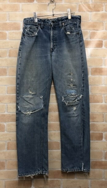 【中古】 LEVI\u0027S リーヴァイズジーンズ デニム 505 Big E 42TALON 青碧系  111372590
