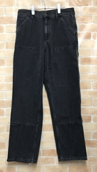 【中古】 Carhartt WIP カーハート DOUBLE KNEE PANT ブラック 30&times;32 111451611｜セレクト古着レプトン　店