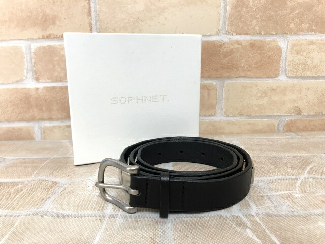 【中古】 箱有 SOPHNET. ソフネット STUDS BELT ブラック 111451736|セレクト古着レプトン 店