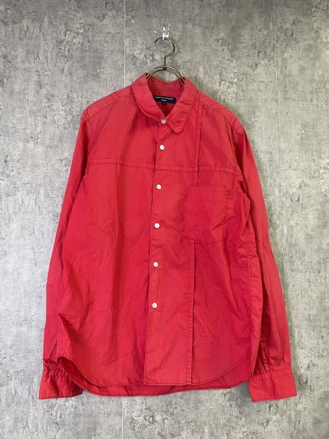 【中古】COMME des GARCONS HOMME ｺﾑﾃﾞｷﾞｬﾙｿﾝｵﾑ ｽﾀﾝﾀﾞｰﾄﾞｶﾗｰｶﾗｰｼｬﾂ  ﾚｯﾄﾞ L 33931270