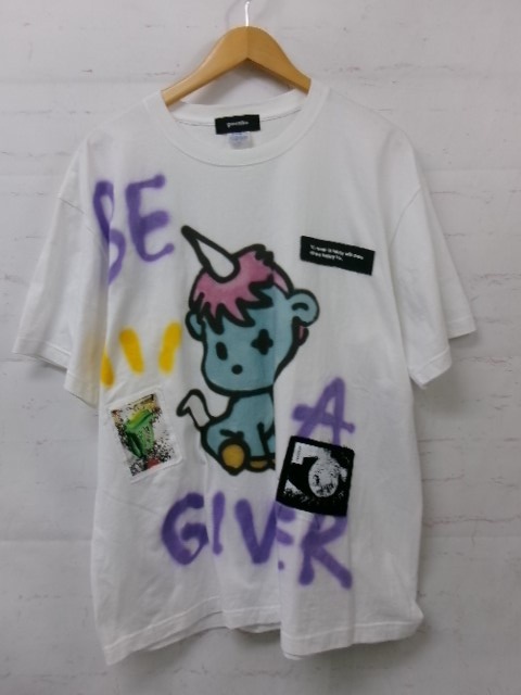 【中古】SHINICHIROINUI×TEZUKA WORLD guernika ケ゛ルニカ ヘ゜イントティーシャツユニコ CLB-TW-PT-XXL 白いこと XL 991873233