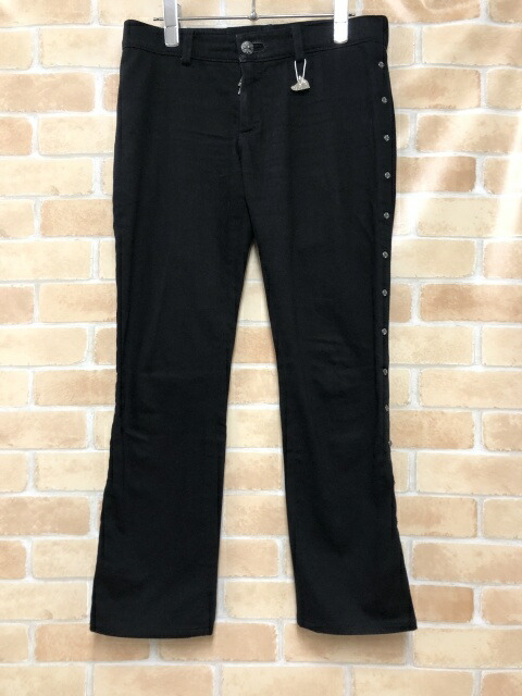 【中古】  CHROME HEARTS クロムハーツ クロスボール ジーンズ OLD 年寄りの レディース 黒いこと 25×32フェイクバスターズ位置づける済 111450899
