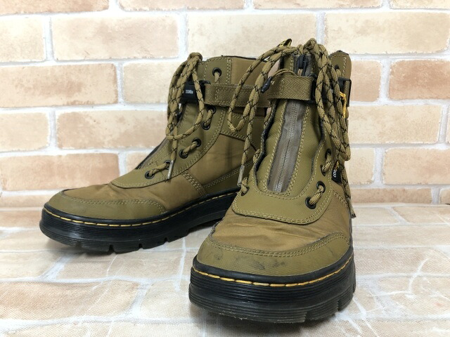 【中古】 Dr.Martens お医者さんマーチン COMBS TECH JUNGLE BOOTS オリーブ UK7（26糎） 111454604