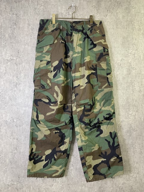 【中古】GIBRALTAR,P.R.,INC ｼﾞﾌﾞﾗﾙﾀﾙ TROUSERS COLD WEATHER CLASS2 WOODLAND CAMOUFLAGE ｶﾓ 偽装 80S ｶｰｷ M 33973063