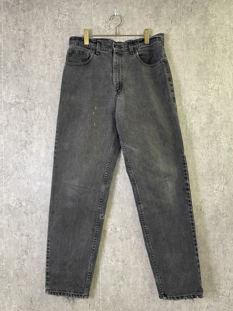 【中古】LEVIS ﾘｰﾊﾞｲｽ 550 ﾃﾞﾆﾑ ｼﾞｰﾝｽﾞ ｱﾒﾘｶ製 USA ﾘﾍﾞ裏532 90S ﾌﾞﾗｯｸ 34 33966824｜セレクト古着レプトン　店