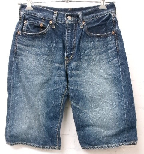 【中古】STUDIO DARTISAN ｽﾀｼﾞｵﾀﾞﾙﾁｻﾞﾝ ﾛｺﾞﾍﾟｲﾝﾄﾊｰﾌｼｮｰﾄﾃﾞﾆﾑﾊﾟﾝﾂ D-1307 ﾌﾞﾙｰ S 991922776