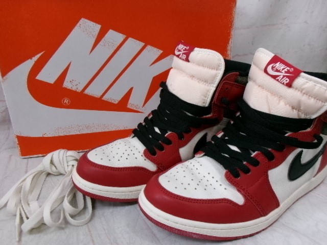 【中古】箱有 NIKE ﾅｲｷ ｽﾆｰｶｰ Air Jordan 1 High OG DZ5485-612 ﾚｯﾄﾞ/ﾎﾜｲﾄ 28.0珊 991906203