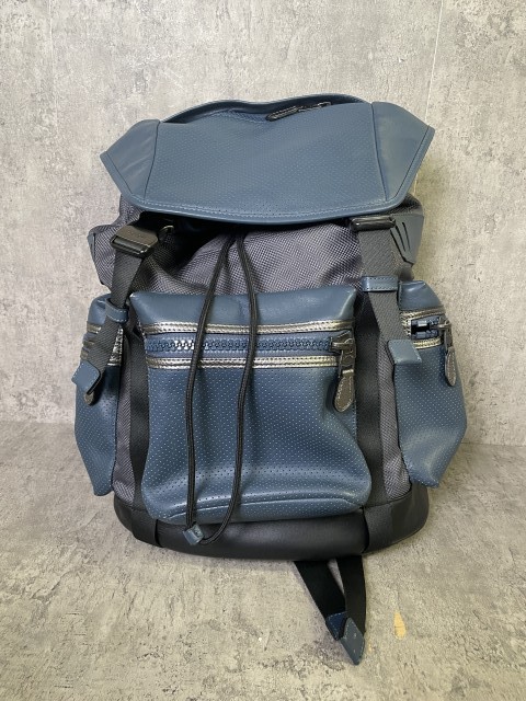 【中古】COACH ｺｰﾁ TERRAIN TREK BACKPACK ﾃﾗｲﾝ ﾄﾚｯｸ ﾊﾞｯｸﾊﾟｯｸ ﾘｭｯｸ F22239 ﾈｲﾋﾞｰ  33970849