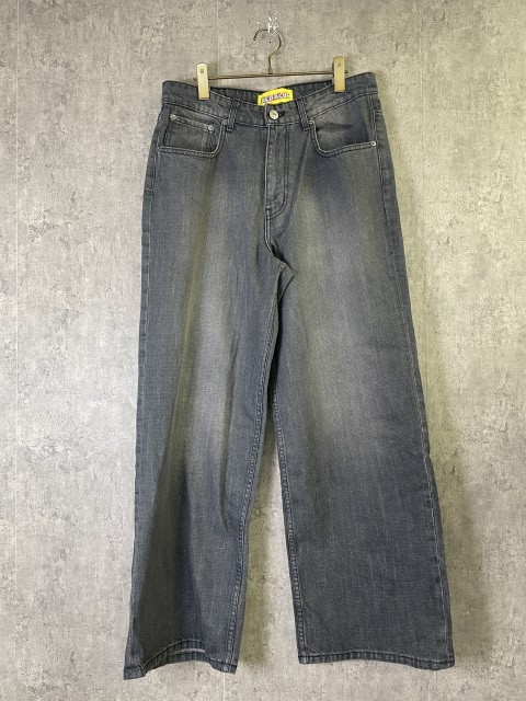 【中古】NEOBLUE ﾈｵﾌﾞﾙｰ  SUPER BAGGY JEANS ﾊﾞｷﾞｰ ｼﾞｰﾝｽﾞ ﾃﾞﾆﾑ ﾀﾞﾒｰｼﾞ産業 ｱﾒﾘｶ製 USA ﾌﾞﾗｯｸ 30 33974013