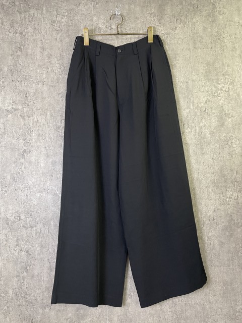 【中古】Y\u0027S ﾜｲｽﾞ ｽﾗｯｸｽ ﾜｲﾄﾞ ﾊﾟﾝﾂ ﾖｳｼﾞﾔﾏﾓﾄ YOHJI YAMAMOTO ﾌﾞﾗｯｸ 33973701
