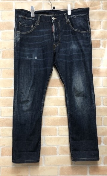 【中古】 DSQUARED2 ディースクエアード Skater Jean S74LB0830 インディゴ 52 111456014|セレクト古着レプトン 店