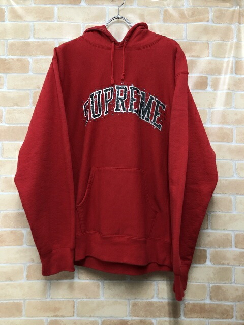 【中古】 Supreme シュプリーム Water Arc Hooded Sweatshirt レッド XL 111378620|セレクト古着レプトン 店