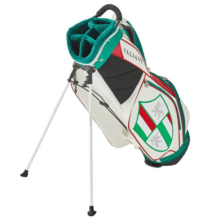 正規販売店 スタンド式 ヴァリアント Valiant シェリフ姉妹ブランド スタンドキャディバッグ 数量限定 ゴルフバッグ メンズ レア 合皮 グリーン ホワイト 白 緑 お中元 人と被りにくい おしゃれ 爽やか 存在感引き立つ かっこいい Va 006st Italy Printholo Com