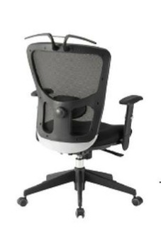 【送料無料】 オフィスチェア・メッシュチェア オフィス家具　チェア/椅子 肘付き　ハンガー付き ブラック （FCM-5Aシリーズ） 【背部メッシュ仕様】 ※お客様組立品