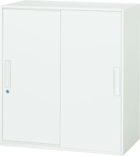引戸スチール書庫W900×D450×H890mm 【メーカー直送地域限定送料1500円】 バリアス・シスト システム収納/書棚/書庫 事務用/完成品/日本製 要施工商品 オフィス家具/業務用書庫