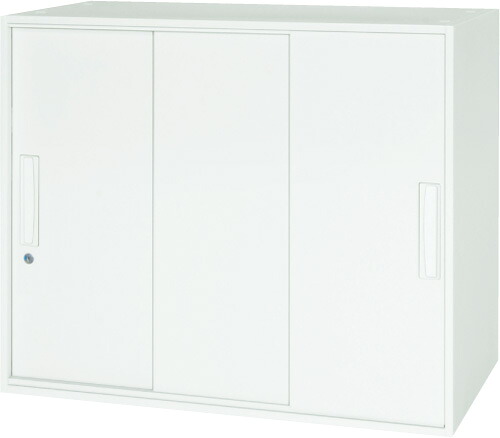 3枚引戸スチール書庫W800×D450×H690mm【メーカー直送地域限定送料1500円】バリアス・シストシステム収納/書棚/書庫事務用/完成品/日本製要施工商品オフィス家具/業務用書庫|オフィス家具のセレクトマーケット