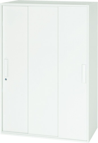 3枚引戸スチール書庫W800&times;D450&times;H1170mm【メーカー直送地域限定送料1500円】バリアス・シストシステム収納/書棚/書庫事務用/完成品/日本製要施工商品オフィス家具/業務用書庫｜オフィス家具のセレクトマーケット