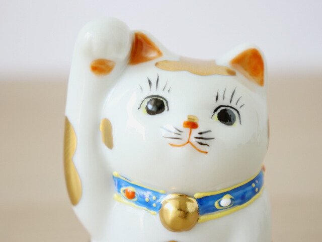 九谷焼 3号 招き猫 金ブチ 右手 左手 九谷焼 招き猫 縁起物 金運 商売繁盛 笑門来福 Highsoftsistemas Com Br