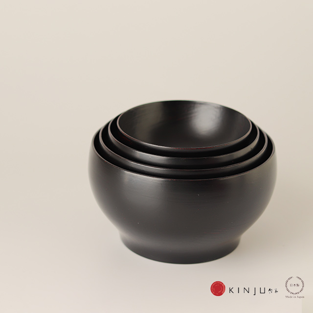 楽天市場】四つ椀応量器 ( 木製 ) 刷毛根来 山岸厚夫 うるし工房錦壽