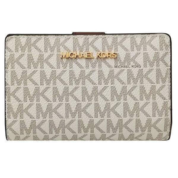 マイケルコース MICHAEL KORS 財布 二つ折り財布 35F8GTVF2B VANILLA ジェット セット トラベル ミディアム ビルフォールド ジップ コインウォレット バニラ アウトレット［並行輸入品］【レディース ギフト プレゼント ブランド 折り財布 コンパクト】｜SELECT SONOMA