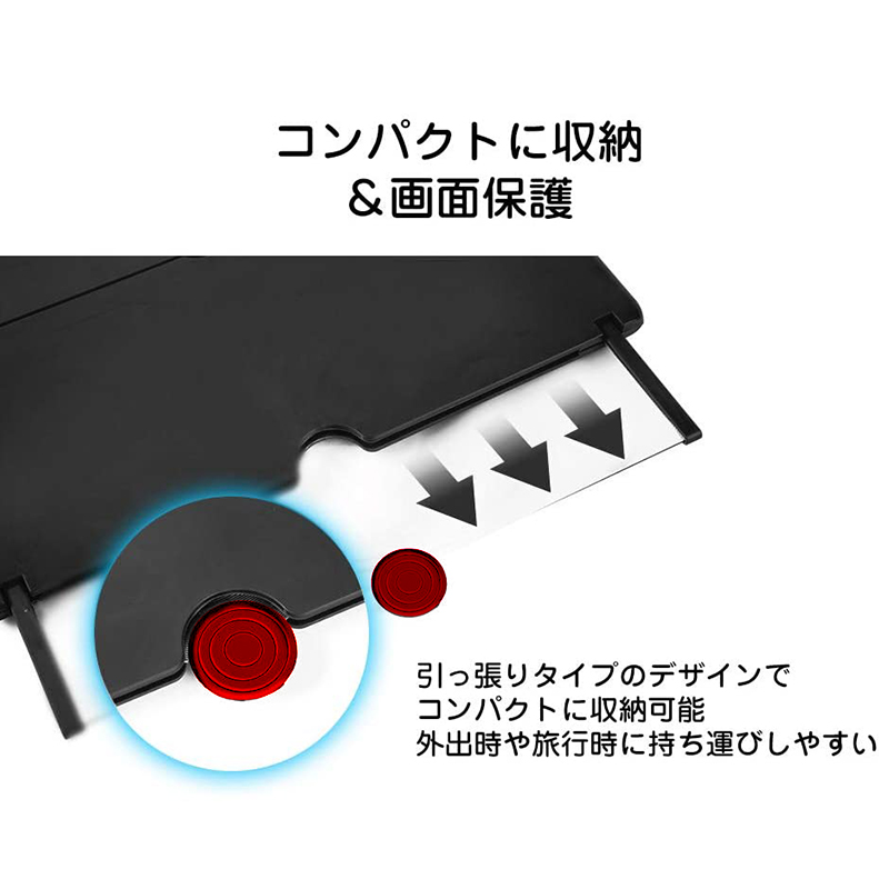 送料込 スマホスタンド 拡大鏡 スクリーン 10インチ 画面拡大 ホワイト