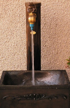 Kakudji Eco Water Taps Column Log Yaki 6242 900 Diameter 100 X H906mm Standing Faucet Cover Ings