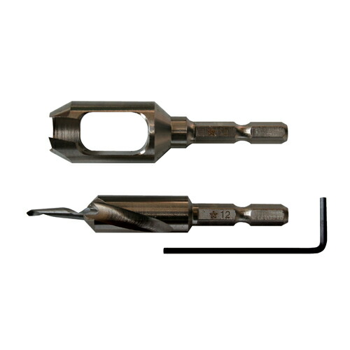 スターエム 皿取錐and埋木錐セット 4X10.5mm