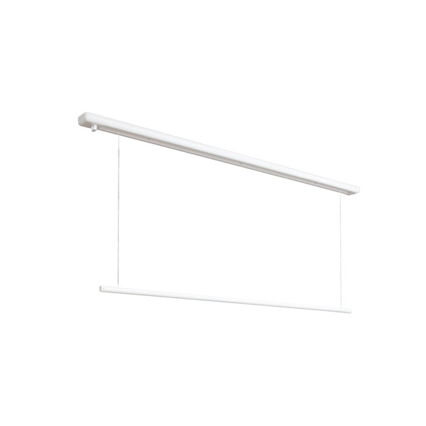 【直送品】川口技研 ホスクリーンURM型(天井面付タイプ)URM-L 全長:1740mm 竿昇降:1000mm 荷重:8kg | 物干し 金具 洗濯 部屋干し リビング 室内物干 屋内用 天井 16,870円