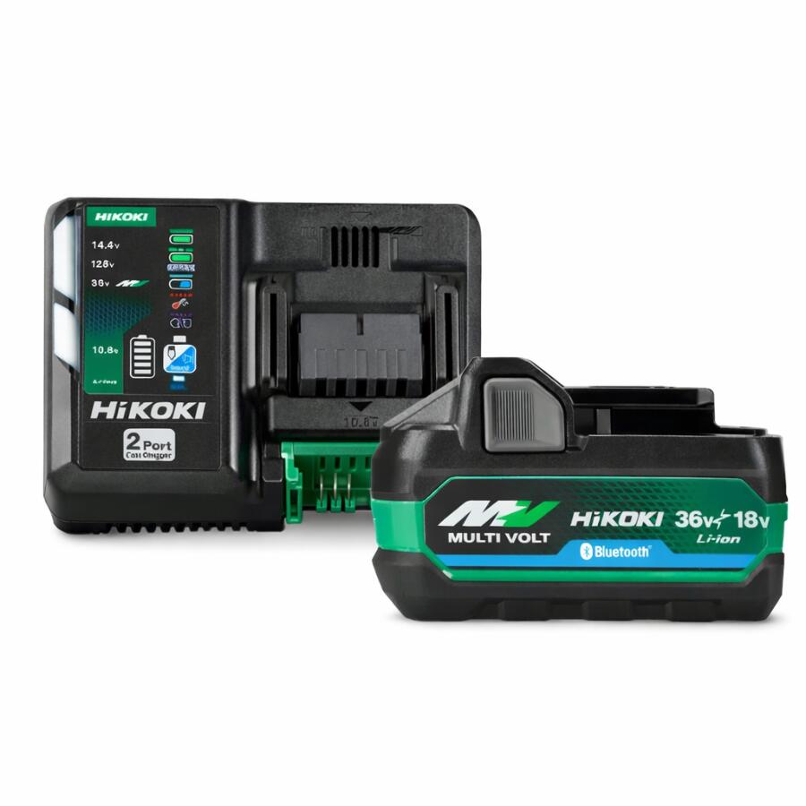 ハイコーキ 完全無欠 BSL36A18BX 1個 + UC18YDML 手っとり早い申し受ける器 蓄電池 仕掛ける 2界面 36V 2.5Ah / 18V 5.0Ah 相応う USB申し受ける端子付き添い人 HiKOKI