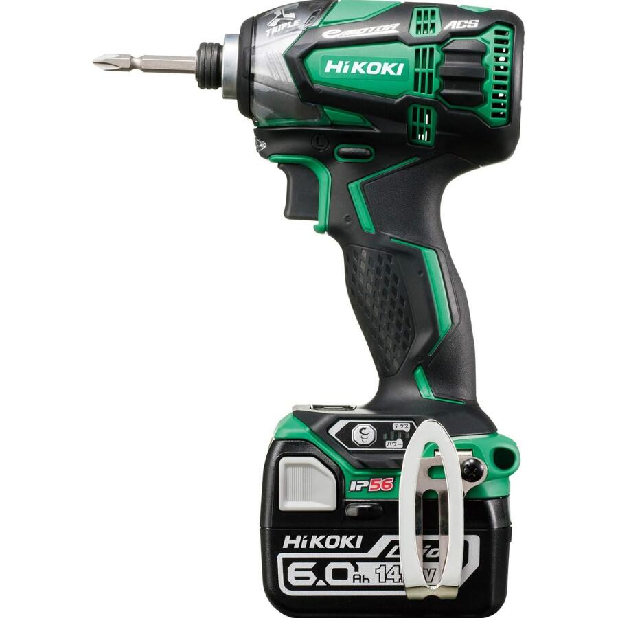ハイコーキ 完全無欠 WH14DDL2 (2LYPK) (L) フルセット アグレッシブグリーン 14.4V 申し受ける式 インパクトドライバ HiKOKI 電動工具本体-DIY・工具-インパクトドライバー