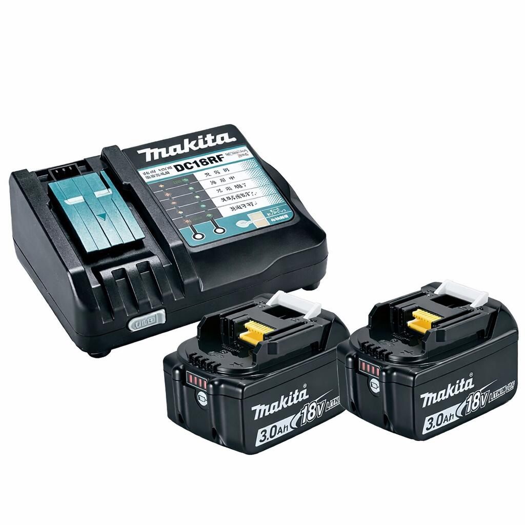 マキタ 完全無欠 BL1830B 2個 + DC18RF 手っとり早い申し受ける器 蓄電池 仕掛ける 18V 3.0Ah 国内置き目品 A-60442 makita TD172 TD173 BL1860 BL1850 BL1460B 相応う