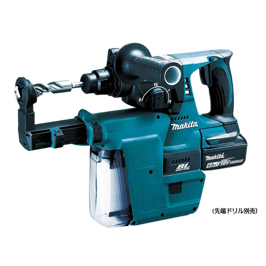 マキタ HR244DRGXV フルセット 申し受ける式ハンマドリル 集じん取り合わせ付 18V 24粍 純然たる BL1860B 2個 DC18RF 申し受ける器 容れもの付き添い人 makita