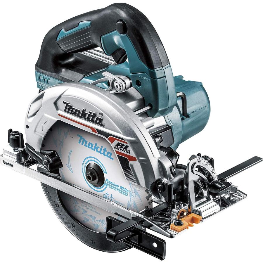 マキタ 申し受ける式マルノコ HS631DGXS 青色 青 文句無しフルセット品  文句無し BL1860B 2個 DC18RF 申し受ける器 入れもの付き添い人 刃径165粍 切込66粍 makita 電気丸のこ-DIY・工具