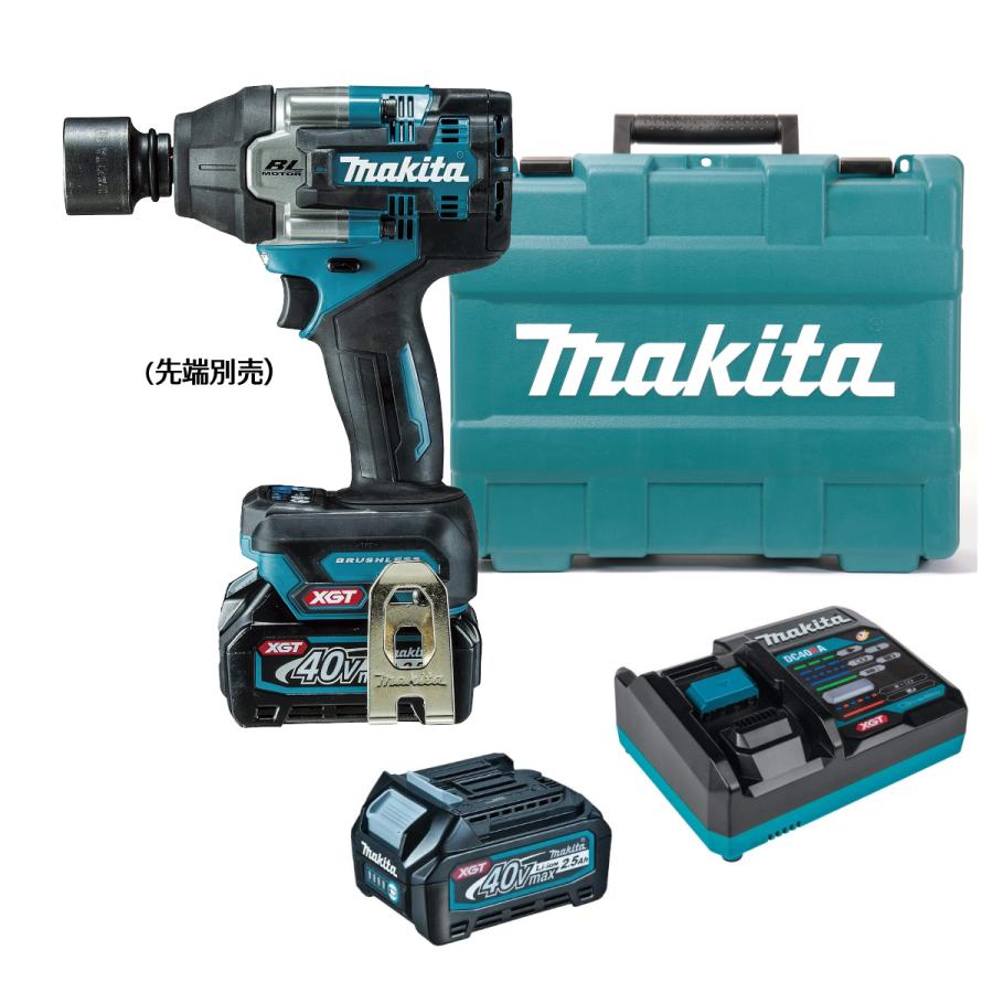 マキタ 完全無欠 TW007GRDX フルセット 40Vmax 申し受ける式差しひびき鍵 BL4025 2個 乾電池 DC40RA 申し受ける器 容れもの付き添い人 makita