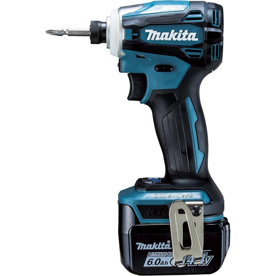 マキタ 純然たる TD162DRGX フルセット 青 青碧 申し受ける式インパクトドライバ 14.4V 6Ah バッテリ2本・申し受ける器・容れもの付 makita
