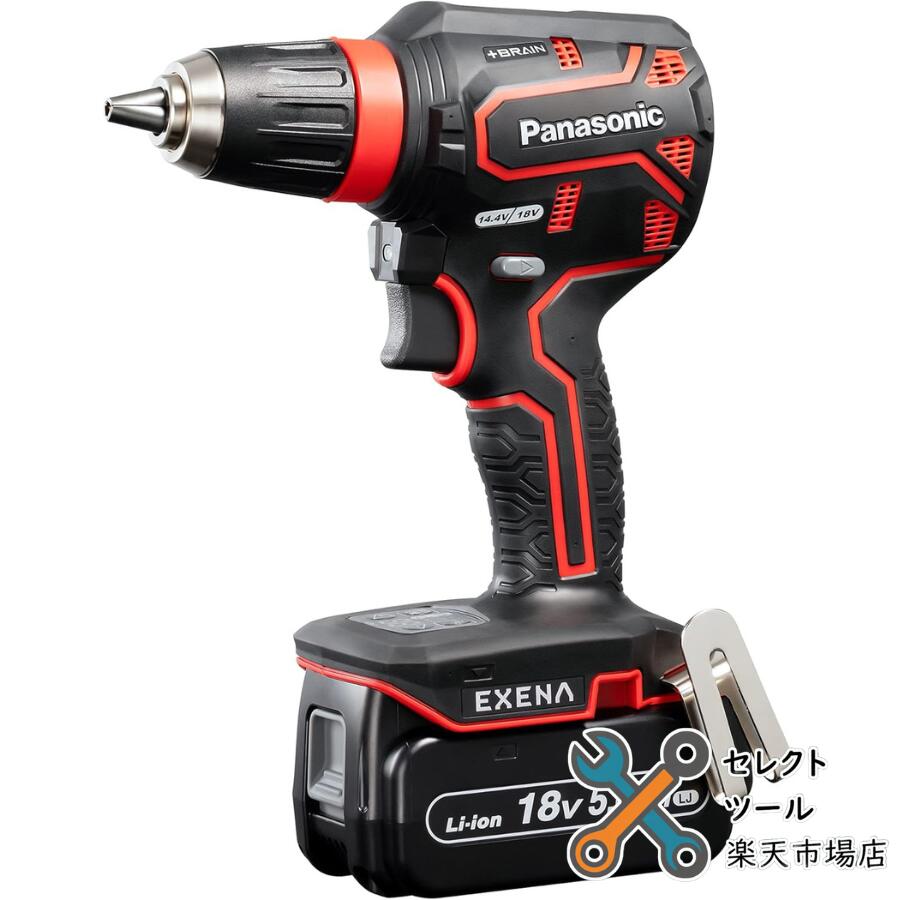 パナソニック EZ1DD1J18D-R フルセット 申し受けるせん孔機１番ウッド (赤) 18Ｖ 5.0Ah 独居室容器に並べる・申し受ける器・容れもの付 EZ1DD1 赤いこと panasonic