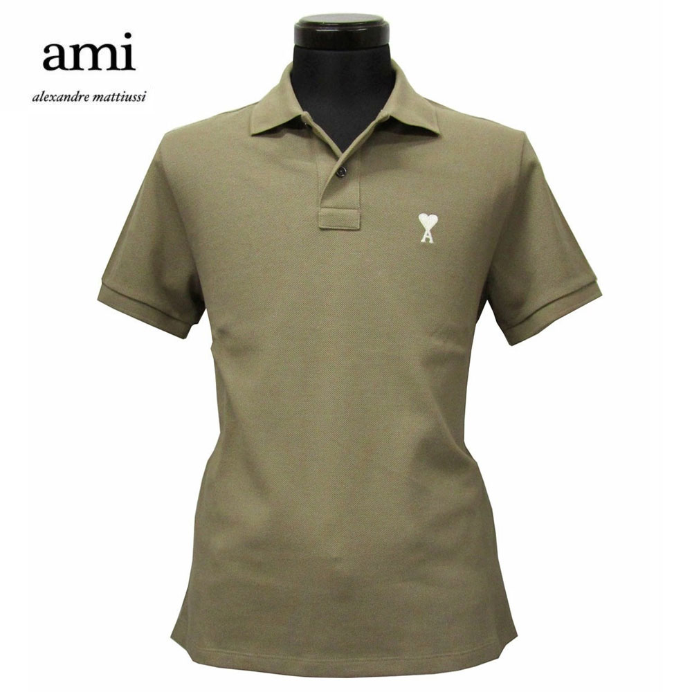 アミパリス　ポロシャツ　 AMI DE COUER BFUP001.760 Black Ami De Coeur Polo Shirt | AMI PARIS