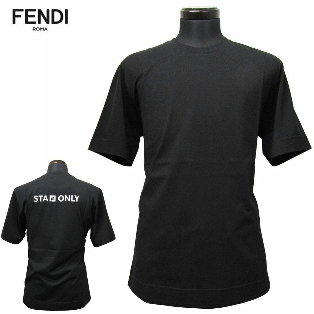 Fendi フェンディ ズッカ ストライプポロシャツ Lサイズ ブラック 半袖 10041_1.jpg