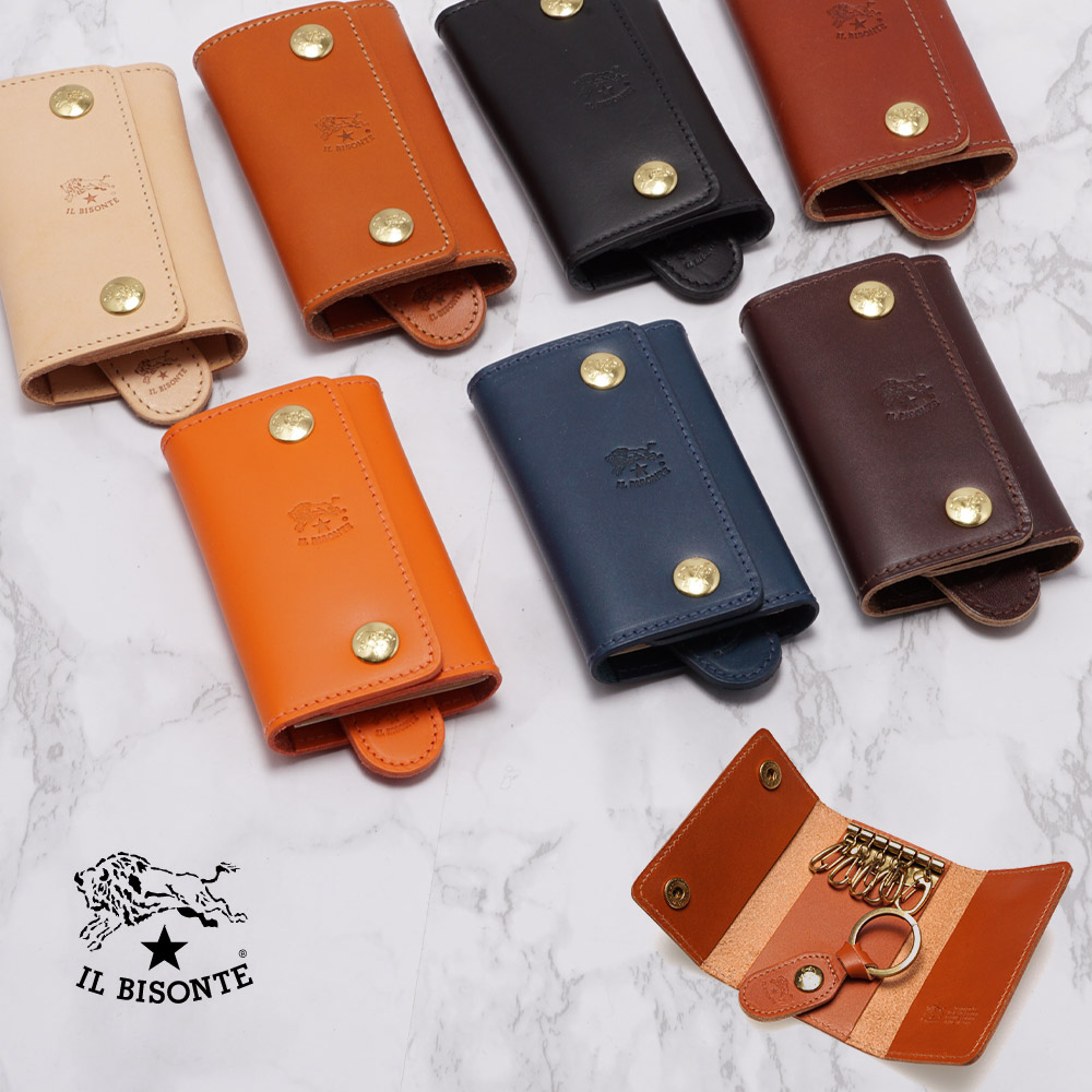レディース イルビゾンテ レザー6連キーケース Il Bisonte メンズ 全7色 C0966 P キーケース