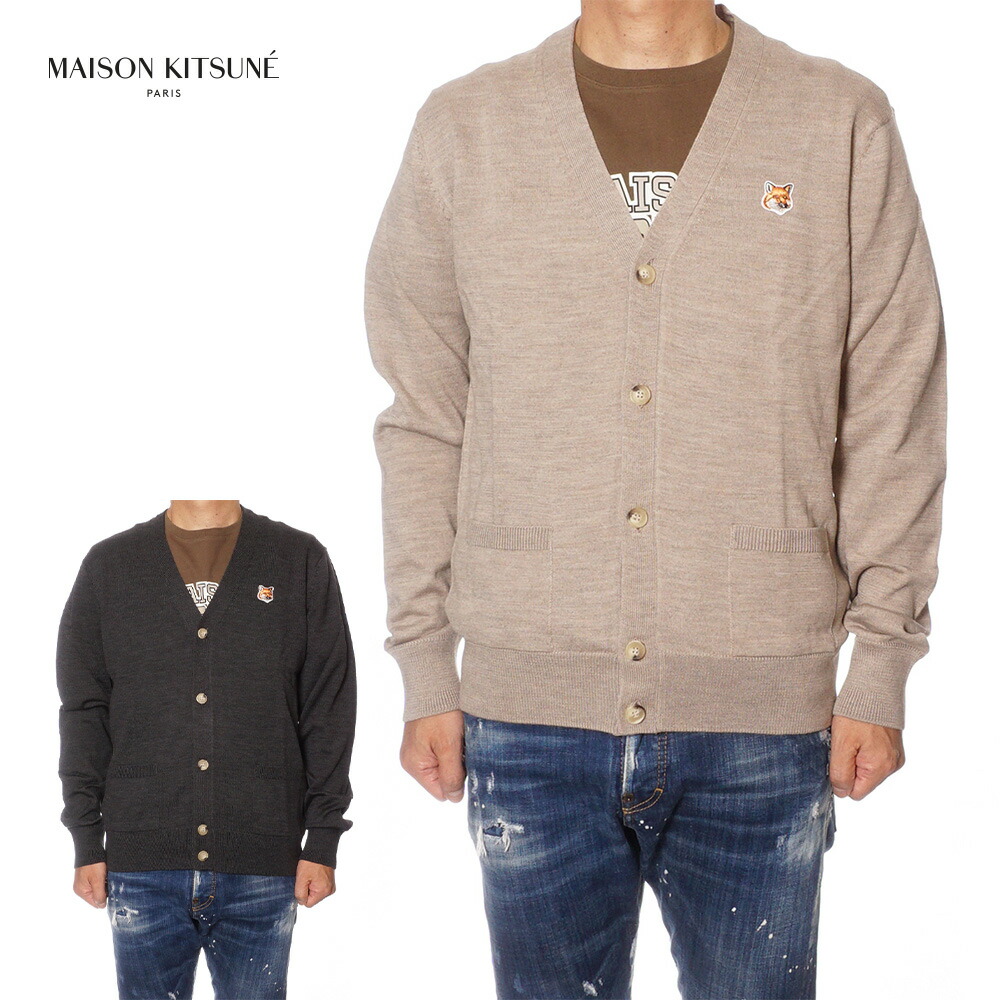 Maison Kitsune × OLYMPIA コラボ Vネックカーディガン 楽天市場】Maison Kitsune × OLYMPIA メゾンキツネ オリンピア