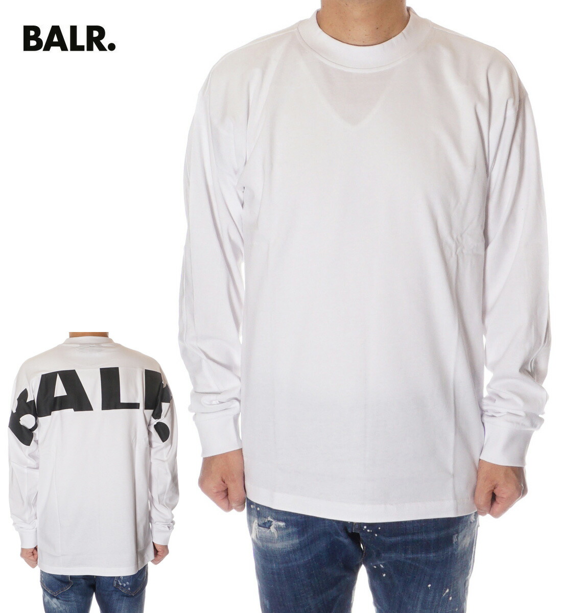 BALR. ロング T-SHIRT白Ⅿサイズ　B1111.1012 is-b1111-1012_2.jpg
