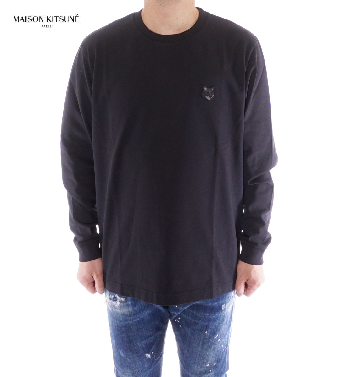MAISON KITSUNE◆長袖カットソー/XXS/コットン/BLK/FU00163KJ0010 楽天市場】メゾンキツネ MAISON KITSUNE ユニセックス FOX HEAD