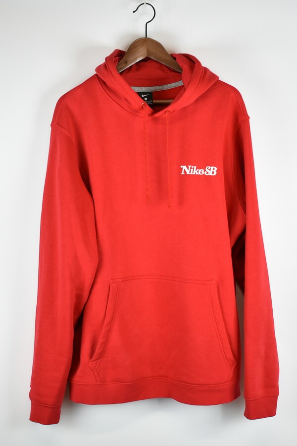 girls red nike hoodie