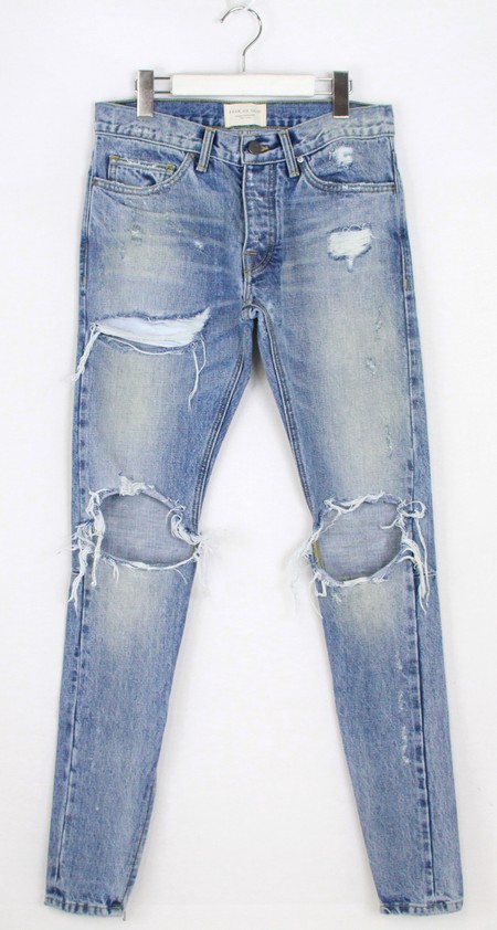 fear of god indigo selvedge denim jeans