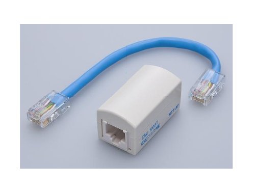 八光電機製作所 8極8芯(1,2,3,6番ピン) EMCノイズフィルタ内蔵(LANケーブル等) 中継コネクタ DMJ-100BT|selectable